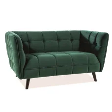 Sofa CASTELLO 2 VELVET dark green